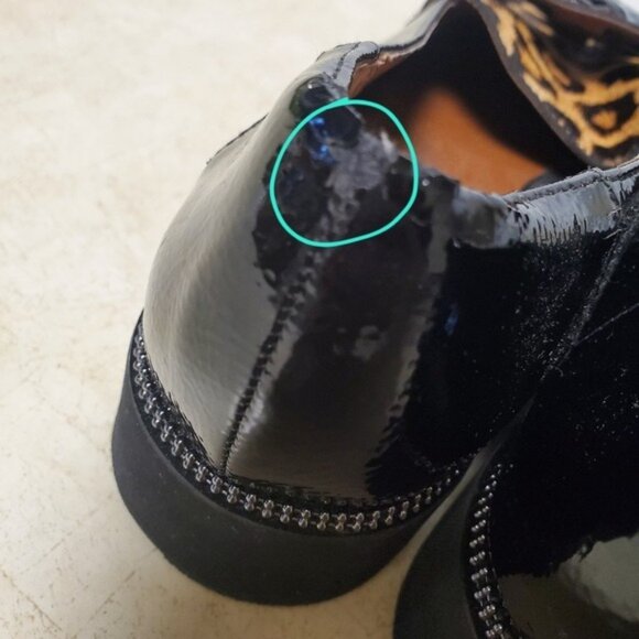 Platform Loafer Leopard Calf hair Patent Leather BRODY 8.5 - Picture 5 of 16